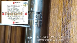 GHシリーズ玄関ドア蝶番調整方法
